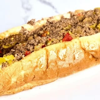 6'' Beef Cheesesteak 6 Wings Combo