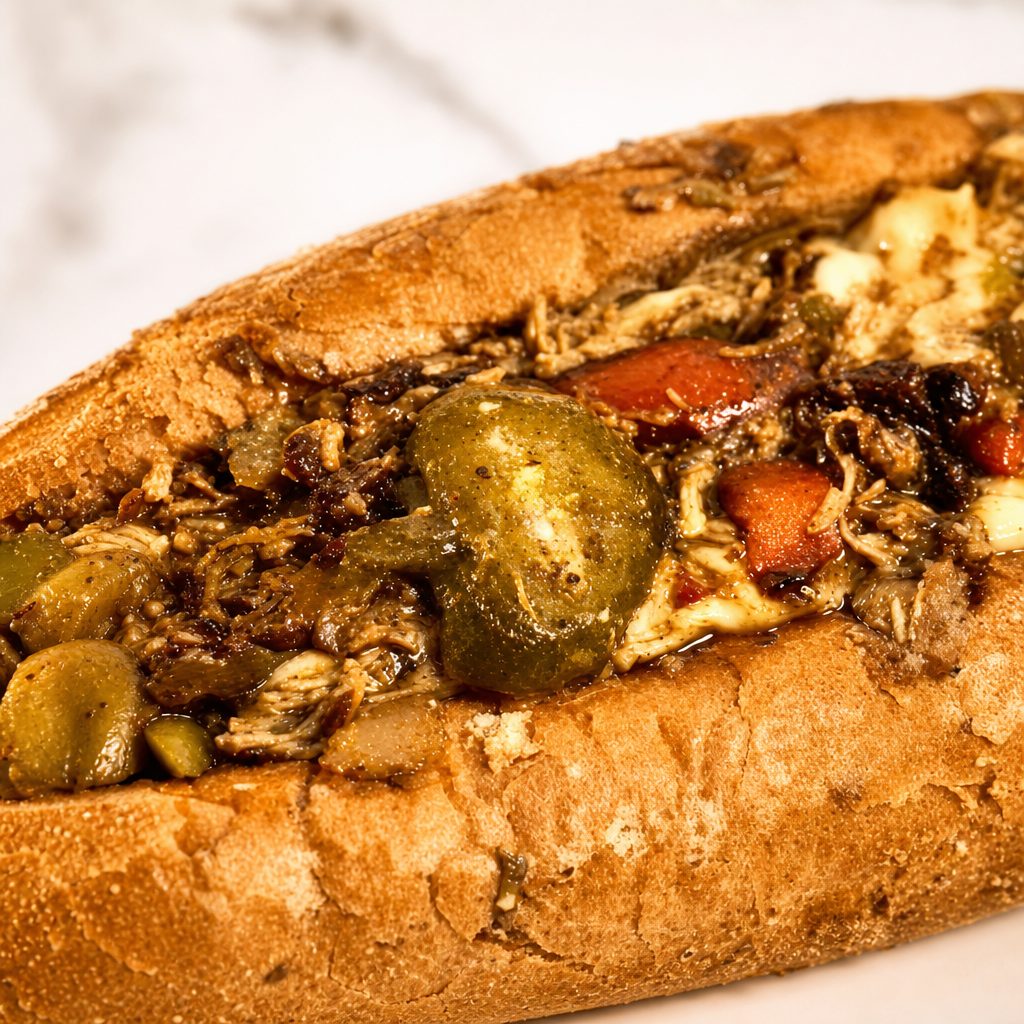 Jerk Chicken Cheesesteak.