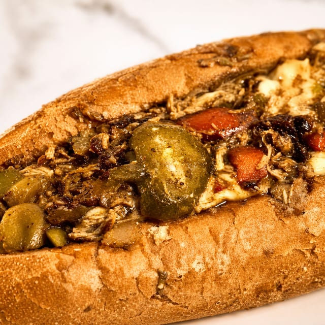 Jerk Chicken Cheesesteak.